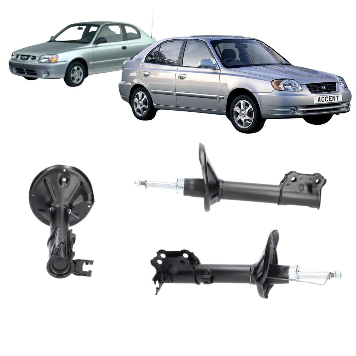 Amortiguador de suspensión Trasero Derecho Hyundai Accent 1.3/1.5/1.6 2000-2006