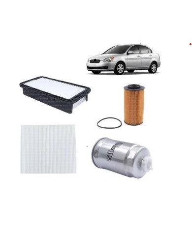 KIT DE FILTROS HYUNDAI ACCENT 1.4 2006-2011 DIESEL