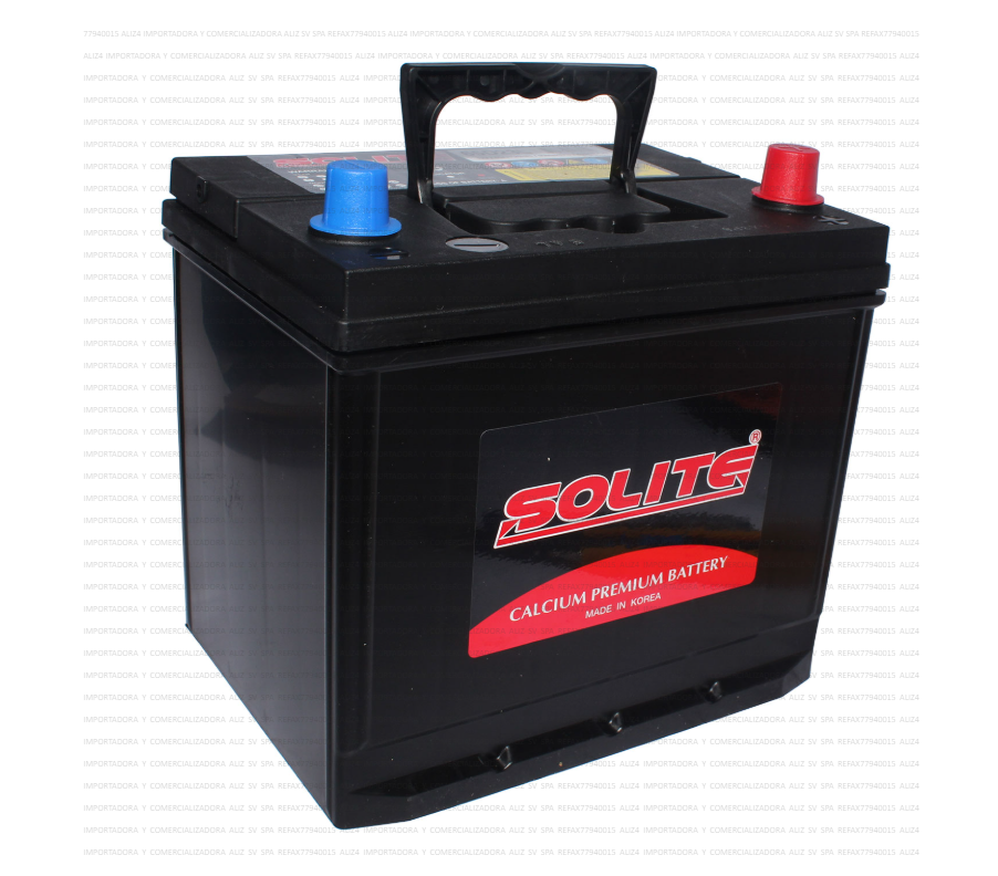 Bateria Solite 60 Ah 55D23L 450 Cca Largo 23 Cm, Ancho 17,2 Cm, Alto 21 Cm (-+)