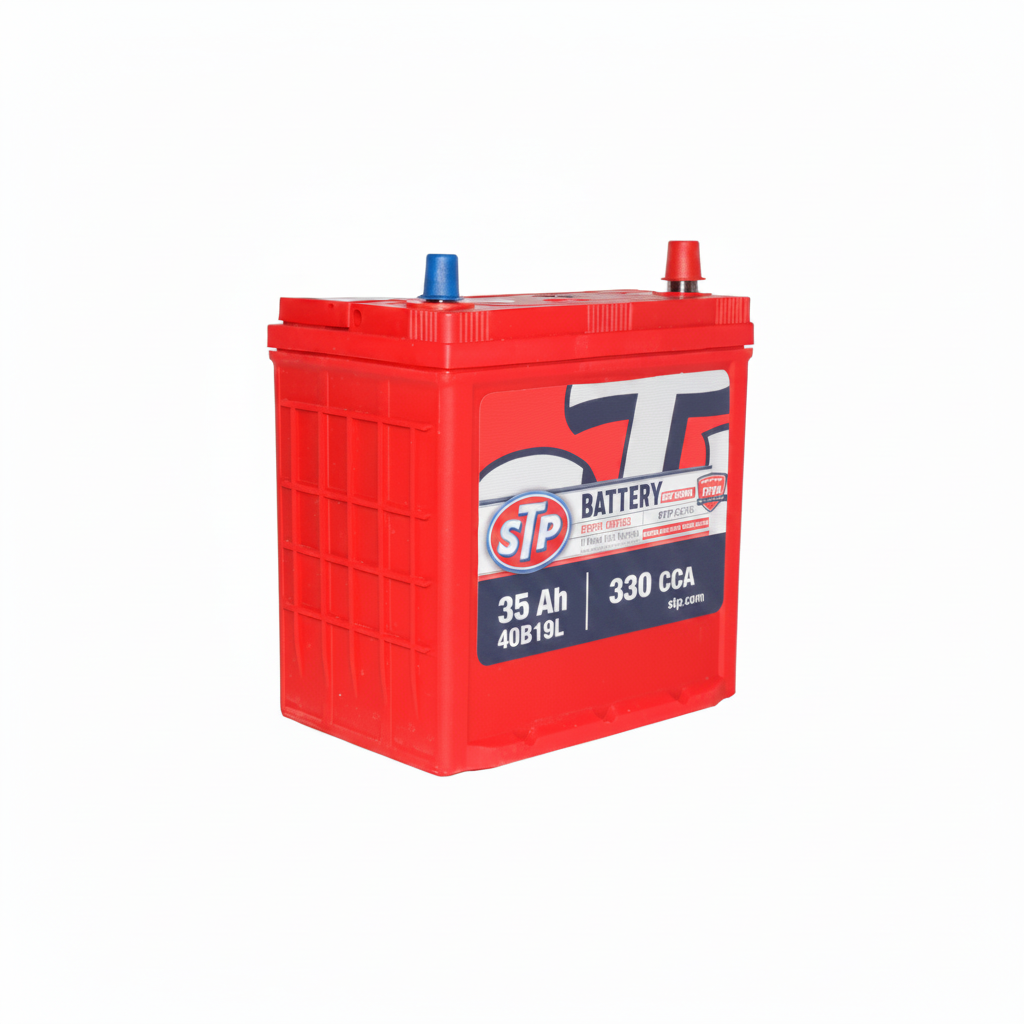 Bateria Stp 35 Ah 40B19L 330 Cca Largo 18,7 Cm, Ancho 12,7 Cm, Alto 21,9 Cm (-+)