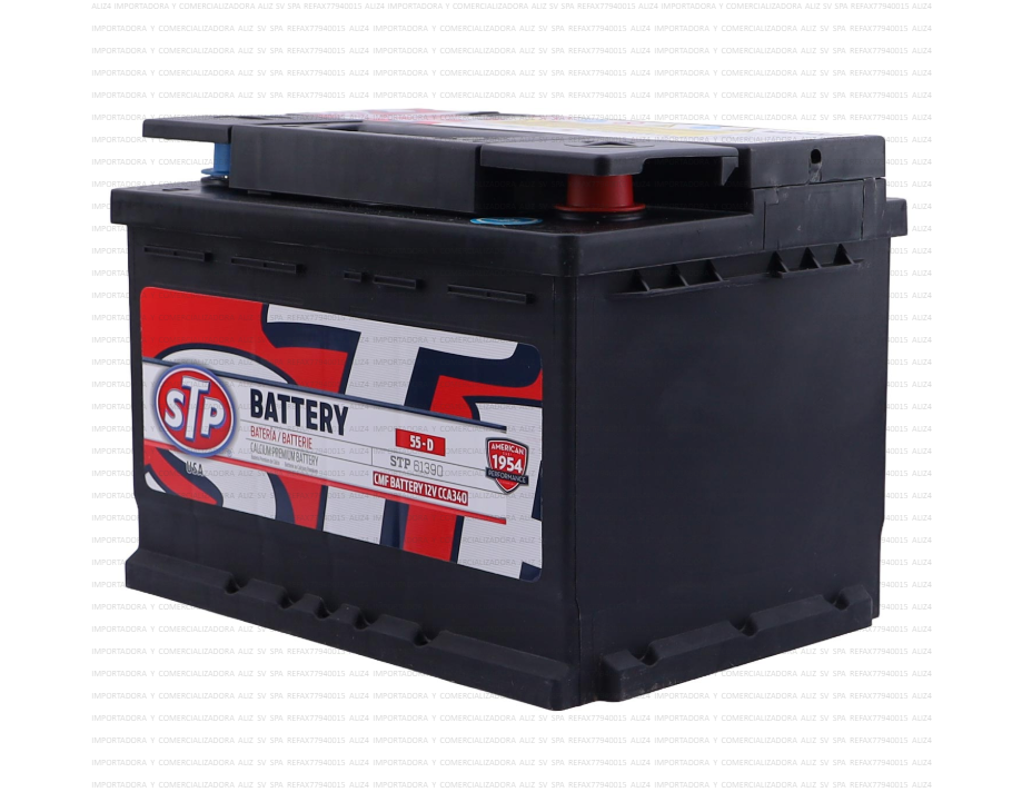 Bateria Stp 55 Ah 55457 340 Cca Largo 24,2 Cm, Ancho 17,4 Cm, Alto 17,4 Cm (-+)