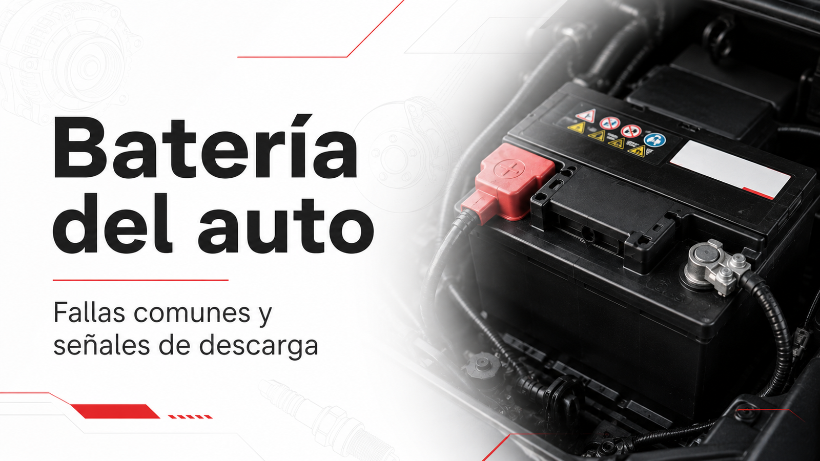 Problemas más frecuentes con la batería del auto