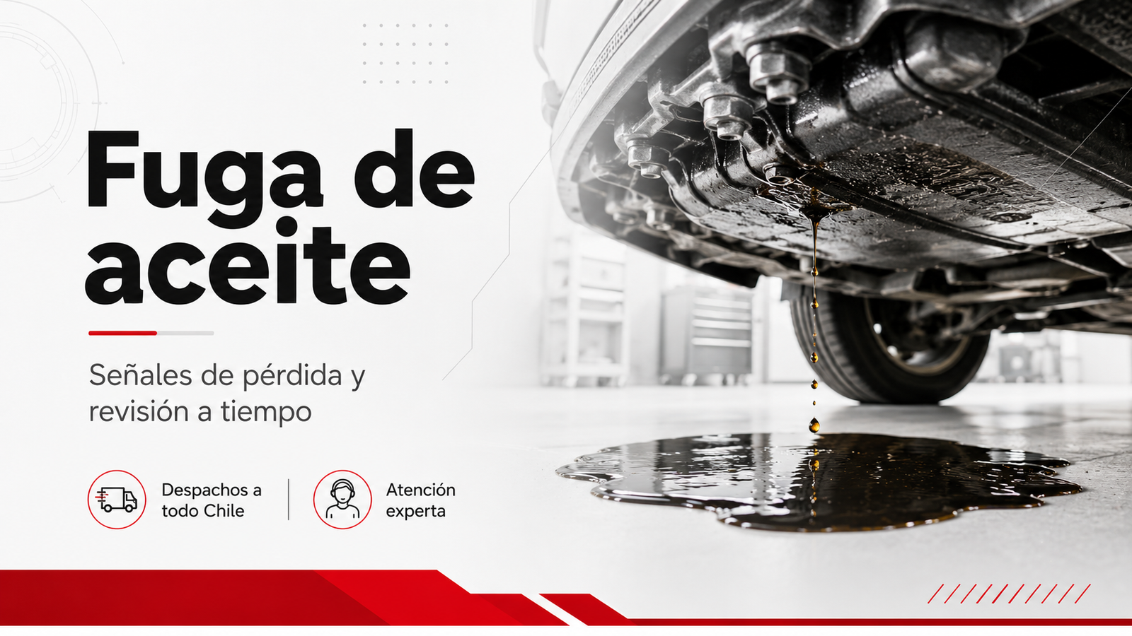 Cómo reconocer una fuga de aceite en tu auto