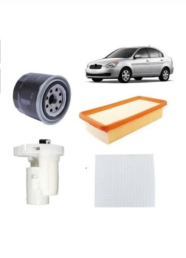 KIT DE FILTROS HYUNDAI ACCENT 1.4 2006-2011 BENCINA