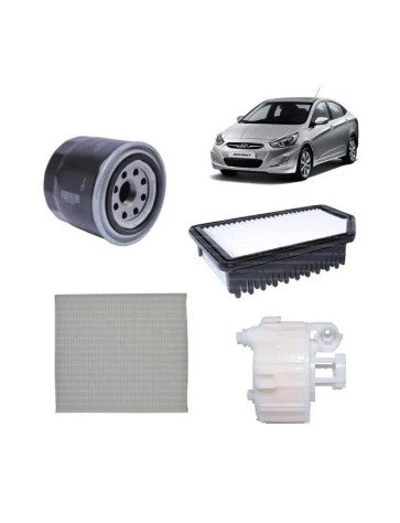 KIT DE FILTROS HYUNDAI ACCENT RB 1.6 2011-2021 BENCINA