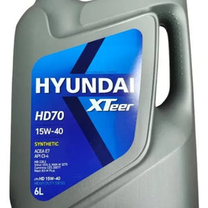 Aceite Para Motor Hyundai Xteer Sintético Diesel 15W40 6 Litros