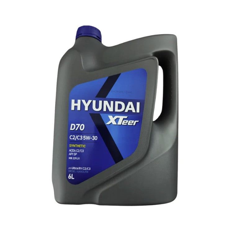 Aceite Para Motor Hyundai Xteer Sintético Diesel 5W30 6 Litros Dpf
