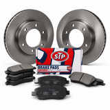 Kit de frenos STP KIT-STP-0033723-001183S: dos discos, pastillas y caja STP