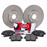 Kit de frenos STP KIT-STP-0033776-0020533: dos discos, pastillas y caja STP