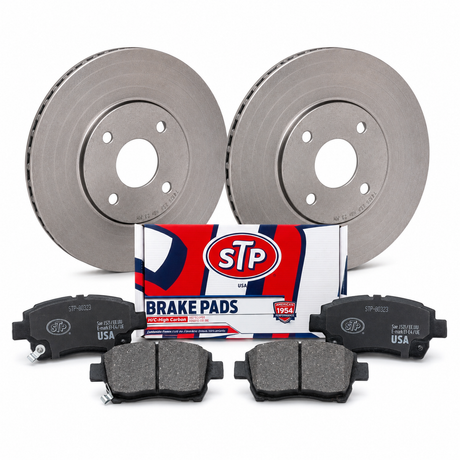Kit de frenos STP KIT-STP-0033776-0020533: dos discos, pastillas y caja STP