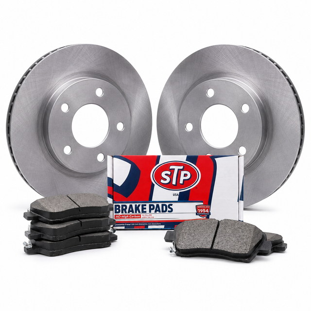Kit de frenos STP KIT-STP-0033776-9973876: dos discos, pastillas y caja STP