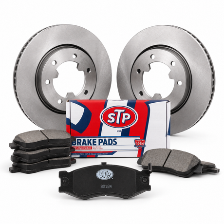 Kit de frenos STP KIT-STP-011406P-015516S: dos discos, pastillas y caja STP