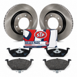 Kit de frenos STP KIT-STP-440004P-453067S: dos discos, pastillas y caja STP