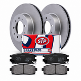 Kit de frenos STP KIT-STP-9941360-9973886: dos discos, pastillas y caja STP