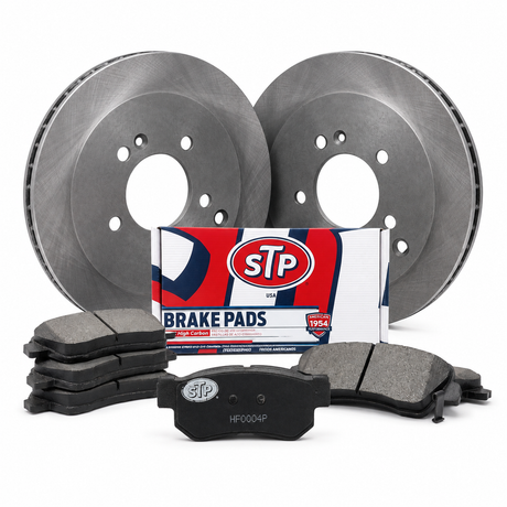 Kit de frenos STP KIT-STP-HF0004P-9954712: dos discos, pastillas y caja STP