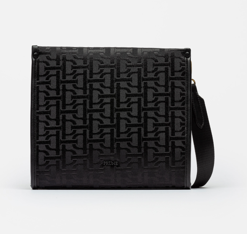 BANDOLERA THE MONOGRAM JACQUARD NEGRO