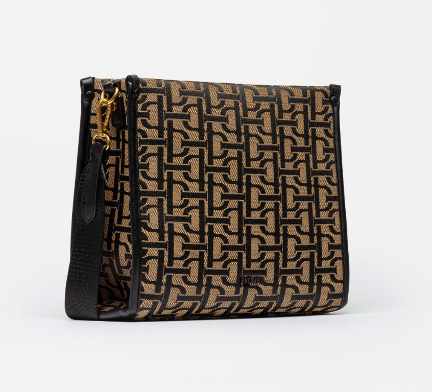 BANDOLERA THE MONOGRAM JACQUARD CAMEL