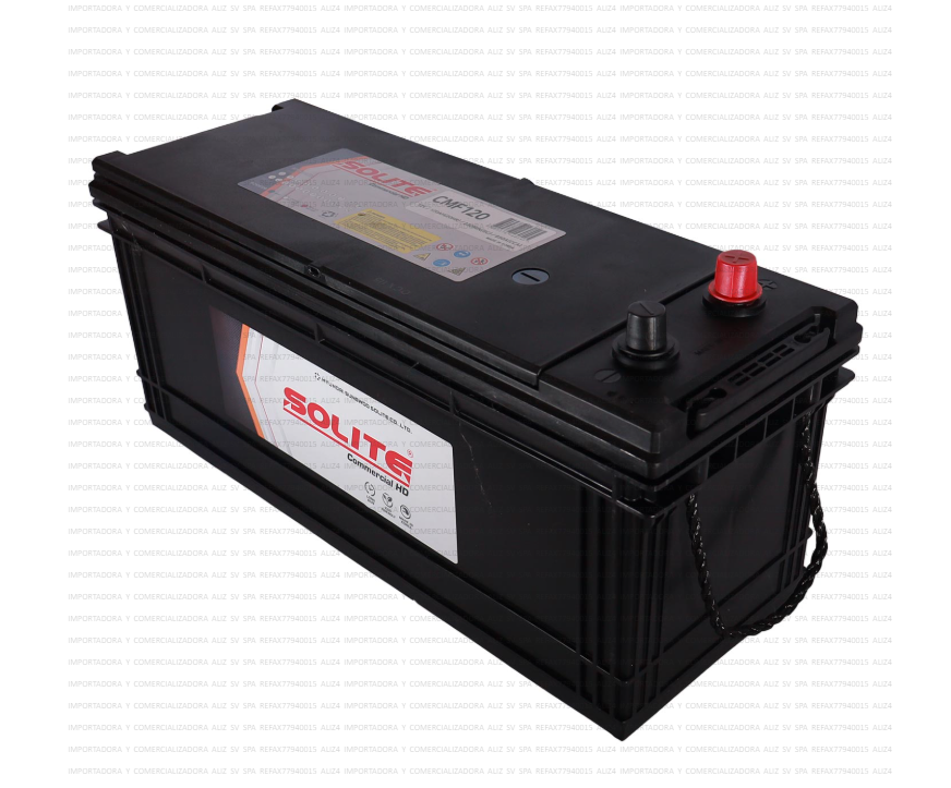 Bateria Solite 120 Ah Cmf120 850 Cca Largo 50,3 Cm, Ancho 18,2 Cm, Alto 23,4 Cm Positivo Arriba Negativo Abajo