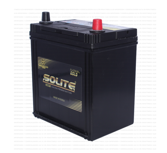 Bateria Solite 40 Ah 50B19L 370 Cca Largo 18,7 Cm, Ancho 12,7 Cm, Alto 21,9 Cm (-+)