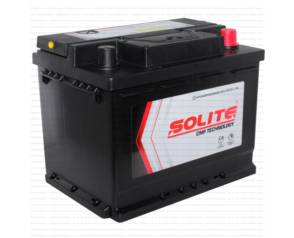 Bateria Solite 55 Ah 55559 480 Cca Largo 24,2 Cm, Ancho 17,3 Cm, Alto 18,8 Cm (-+)