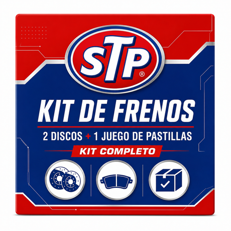 STP kit de frenos completo: 2 discos y 1 juego de pastillas