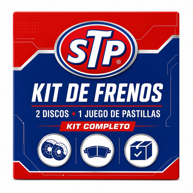 STP kit de frenos completo: 2 discos y 1 juego de pastillas