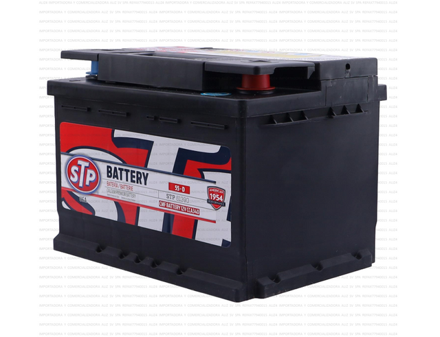 Bateria Stp 55 Ah 55457 340 Cca Largo 24,2 Cm, Ancho 17,4 Cm, Alto 17,4 Cm (-+)