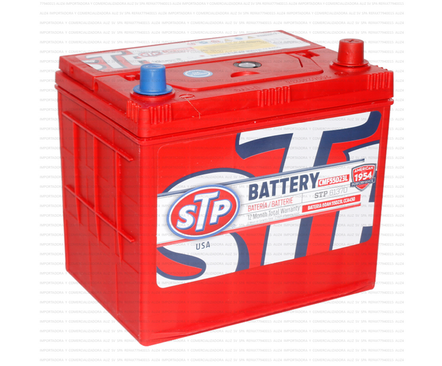 Bateria Stp 60 Ah 55D23L 450 Cca Largo 24,2 Cm, Ancho 17,2 Cm, Alto 21 Cm (-+)