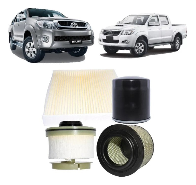 KIT DE FILTROS TOYOTA HILUX 2.5/3.0 2005-2015 DIESEL