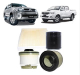 KIT DE FILTROS TOYOTA HILUX 2.5/3.0 2005-2015 DIESEL