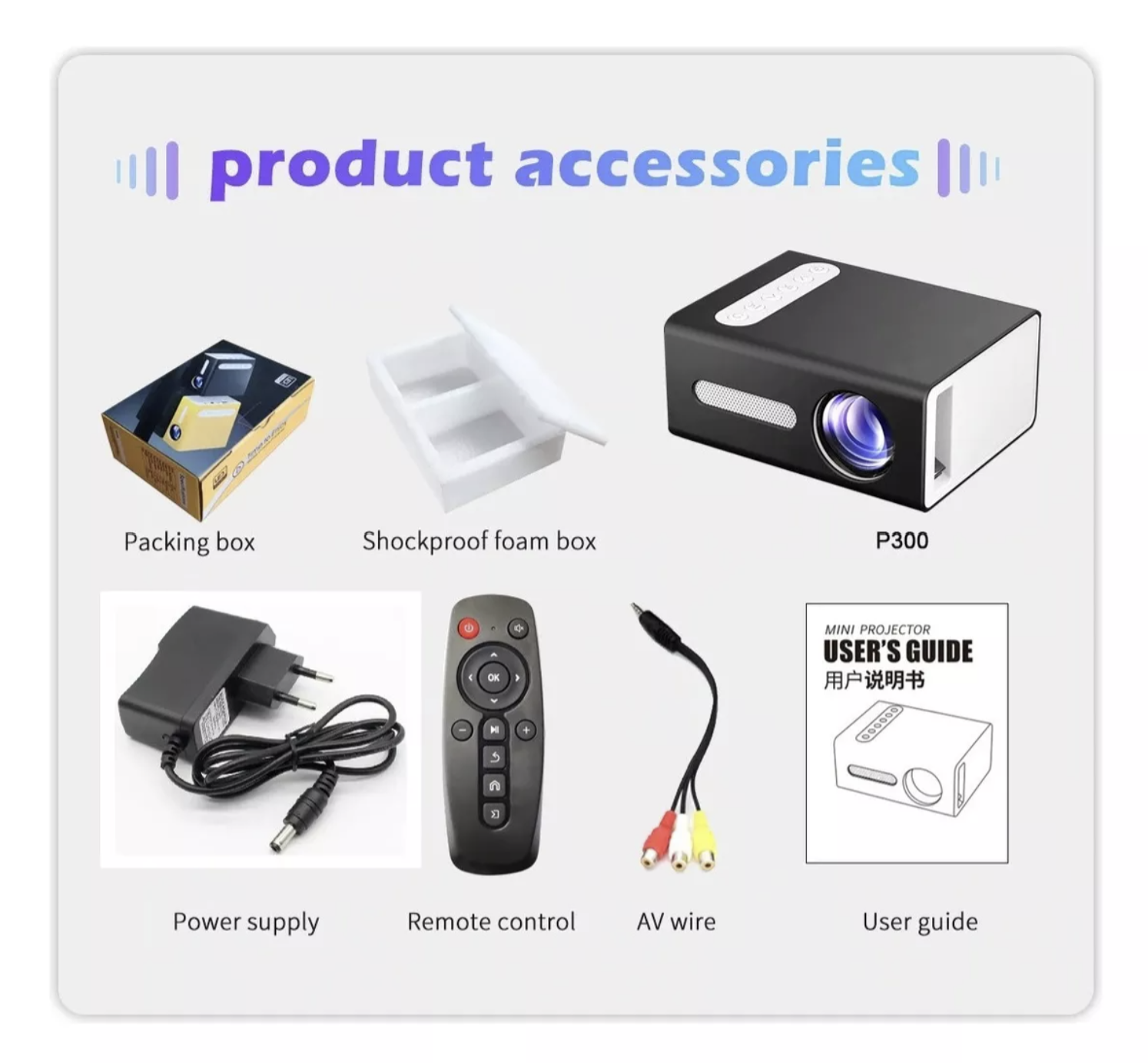 Mini Proyector Led Portatil HDMI VGA USB